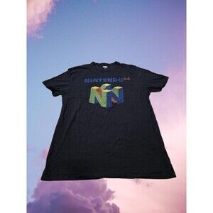 Nintendo 64 Navy Blue T-Shirt Old Navy Men’s Large Retro Gaming Tee